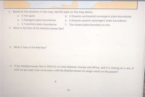 Solved 1 At What Boundary Is New Ocean Crust Made 2 At Chegg