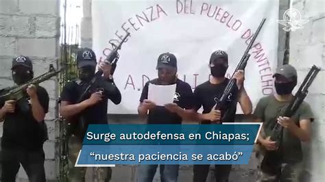 Surge grupo de autodefensa El Machete en Pantelhó Chiapas Vídeo