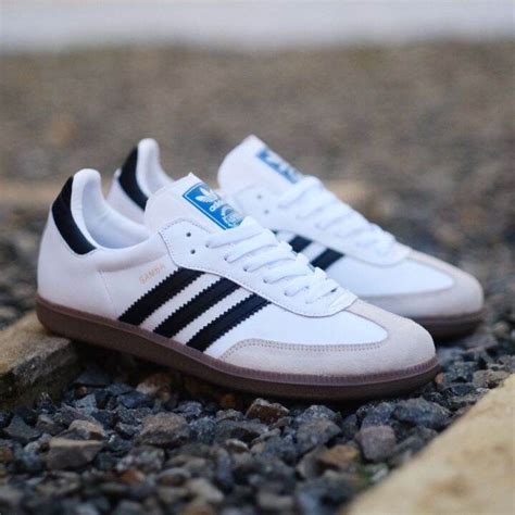 Sepatu Adidas SAMBA Tiga Garis Og Pria Putih Hitam Sneakers Olahraga