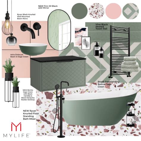 Sage Green Moodboard Monday Mylife Bathrooms