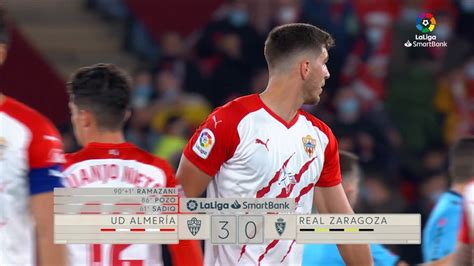 Almería vs Zaragoza resumen goles y mejores jugadas de LaLiga SmartBank