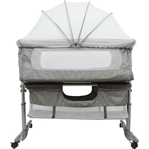 LANTUS Berceau Cododo avec Matelas et Moustiquaire 2 in 1 Lit Bébé