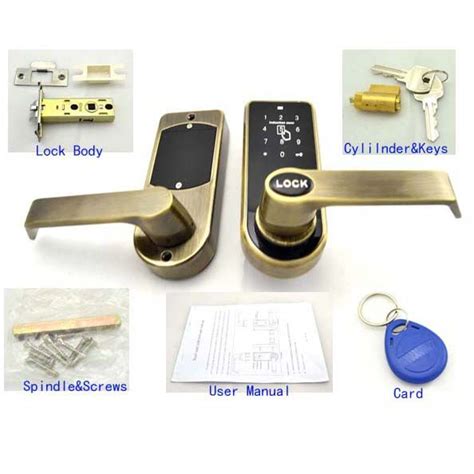 Keyless Electronic Digital Smart Door Lock Antique Brass Finish