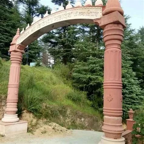 Modern Red Sandstone Gate For Factory 12 Feet At Rs 1500000 Piece In