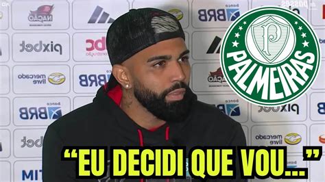 MINHA NOSSA GABIGOL TOMA DECISÃO SOBRE JOGAR NO PALMEIRAS E SURPREENDE