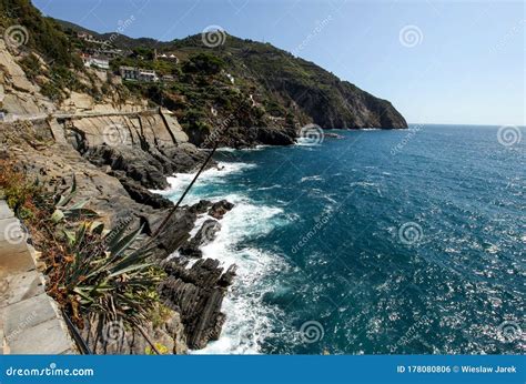 Cinque Terre Road Of Love Liguria Italy Stock Photo Image Of