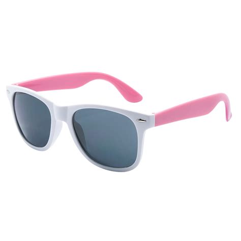 Custom White Frame Plastic Sunglasses Sunglasses 24hourwristbandscom