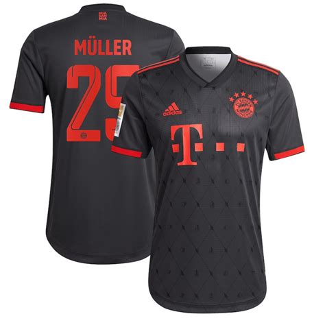 Thomas M Ller Printing Bayern Munich Third Shirt Player