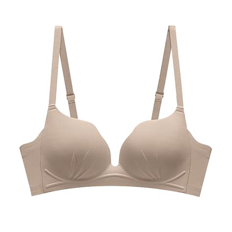 Mallwal Wireless Bra For Everyday Women Back Smoothing Bra Feature V Neck Push Up Bra Style W