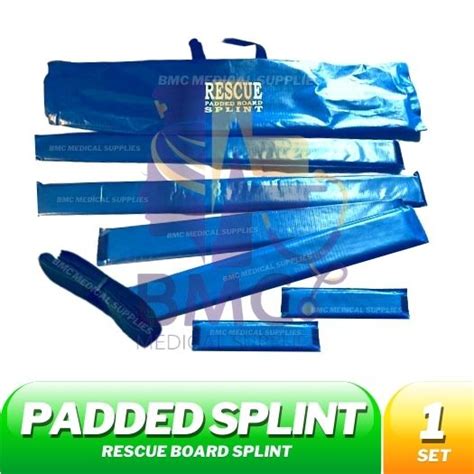 Rescue Padded Board Splint Complete Set Equipments For Rescue