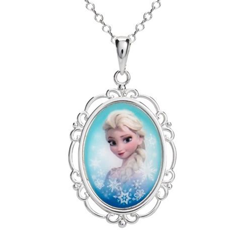 Disney Frozen Womens Elsa Necklace Jewelry - Frozen Gifts, 18'' : Target