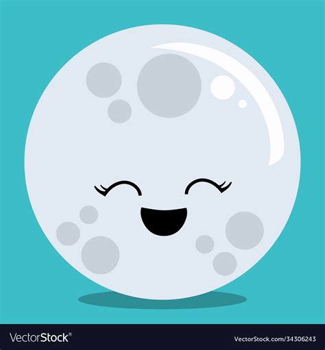 Solar system planets smiley moon 05 Royalty Free Vector