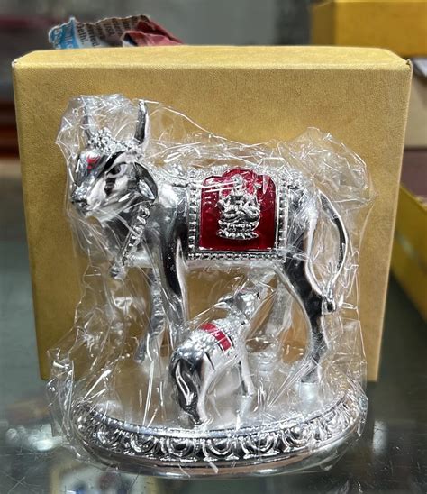Silver Plated Cow Statue At ₹ 850idol Corporate Ts In Chennai