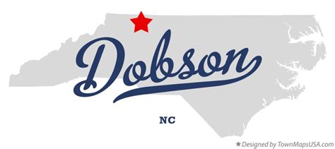 Map of Dobson, NC, North Carolina