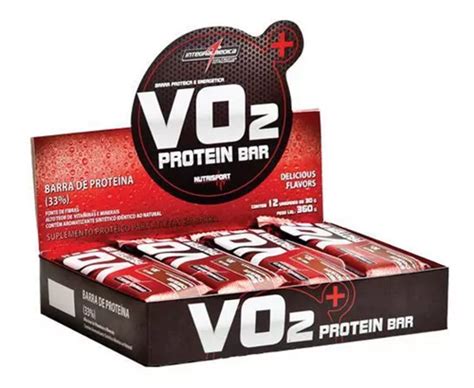 Vo2 Barra De Proteína 12x30g Integralmedica Frutas Vermelhas Mercadolivre