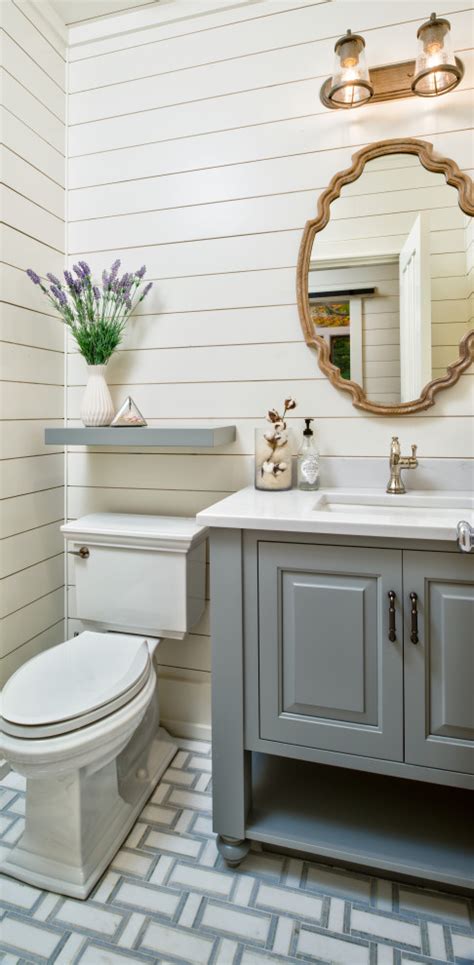 Lake Charlevoix Coastal Cottage Beach Style Powder Room Other