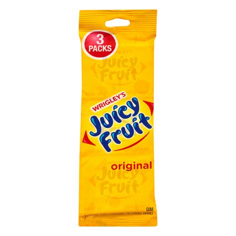 Save On Wrigleys Juicy Fruit Gum Original 3 Ct Order Online Delivery Giant