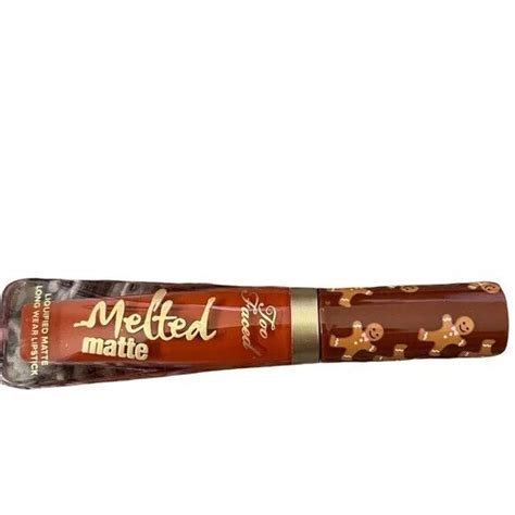 Nib Too Faced Melted Matte Liquified Long Wear Lipstick Gingerbread Man