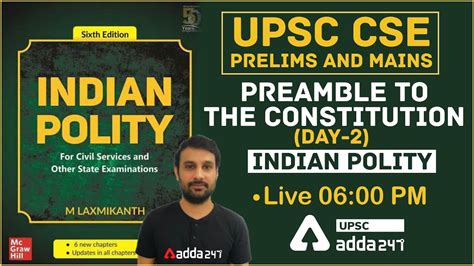 UPSC CSE Prelims And Mains Indian Polity Preamble To The