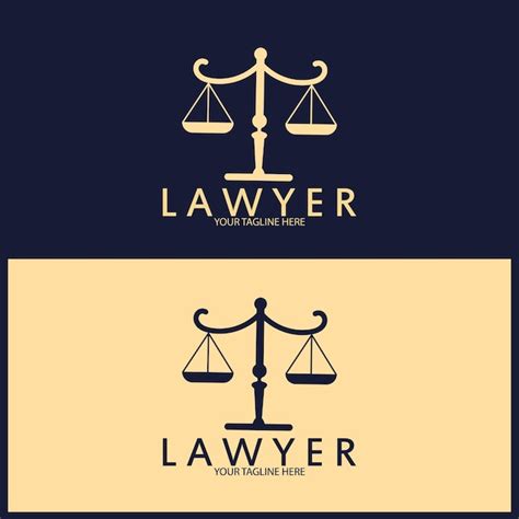 Plantilla De Logotipo De Ley De Justicia Vector Premium