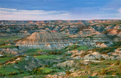 Colorful Badlands From Painted Canyon Overlook In Theodore Roosevelt