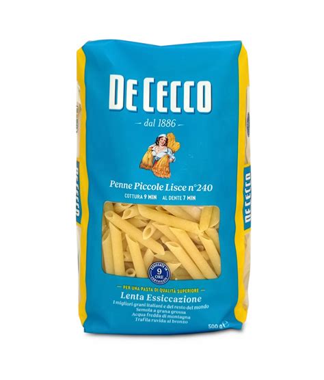 De Cecco Penne Piccole Lisce No 240 Makaron Rurki 500g