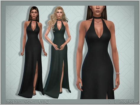 Meghan Gown Sims 4 Clothes Mod ModsHost