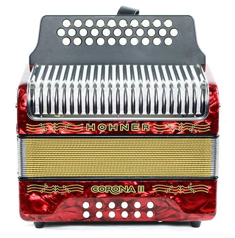 Hohner Corona Ii Gcf Accordion Red Reverb