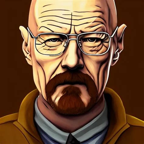 Portrait Of Walter White Wielding The Five Elements Of Stable