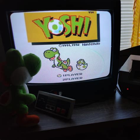 Yoshi playing Yoshi on the NES : r/YosHi