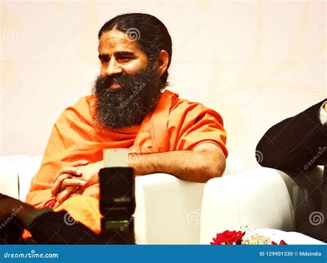 Yoga Guru Baba Ramdev Editorial Image Image Of Minister 129901330