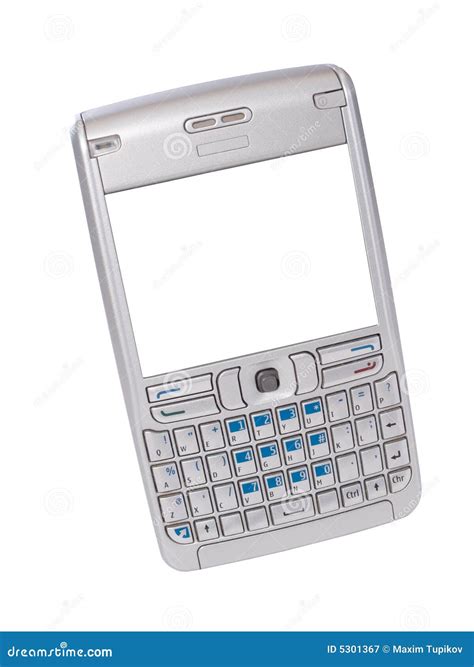 Personal Digital Assistant Isolated On White Stock Image Image Of