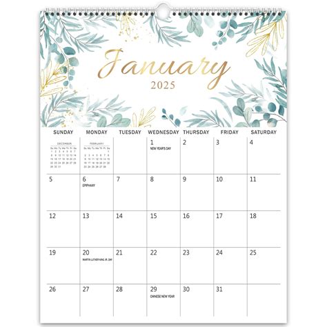 GuassLee Wall Calendar 2024 2025 Floral Vibes Calendar Wall 2024 18