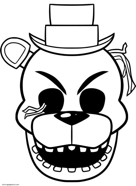 The Best 28 Printable Golden Freddy Five Nights At Freddy's Coloring Pages