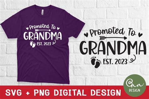 Grandma Svg Promoted To Grandma Est 2023 Svg Png