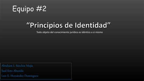 PDF Principios De Identidad DOKUMEN TIPS