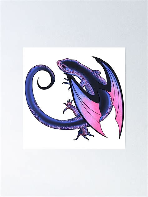 Omnisexual Pride Dragon Poster For Sale By Alanareneart Redbubble