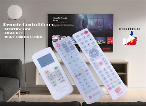 Silicone Tv Remote Control Cover Air Condition Home Aircon Ac Non Slip