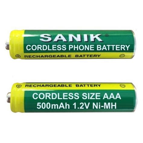 Replacement AAA Batteries For BT Cordless Telephones 500mAh 2 Pack NIMH