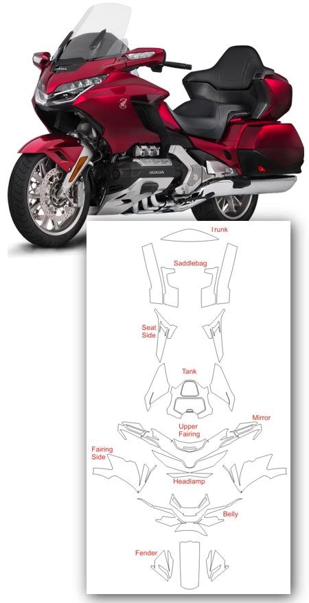 Honda Gold Wing GL1800 Paint Protection Kit InvisiGARD