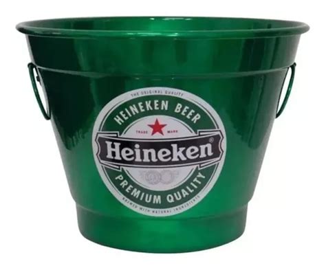 Balde De Gelo Cerveja Heineken Alça Aluminio Parcelamento sem juros