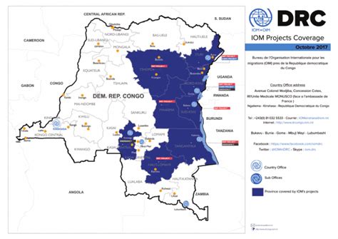 Drc Iom Projects Coverage Octobre 2017 Democratic Republic Of The