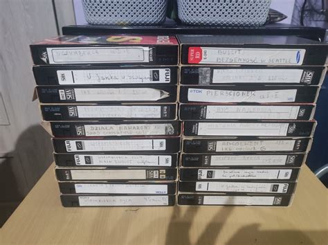 Zestaw 1 Kaset VHS Przegrywanych 20 Szt Warszawa Kup Teraz Na