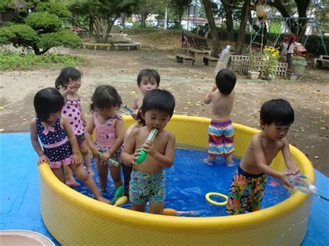 ♬プール遊びを通して♬ 大宝保育園｜茨城県下妻市