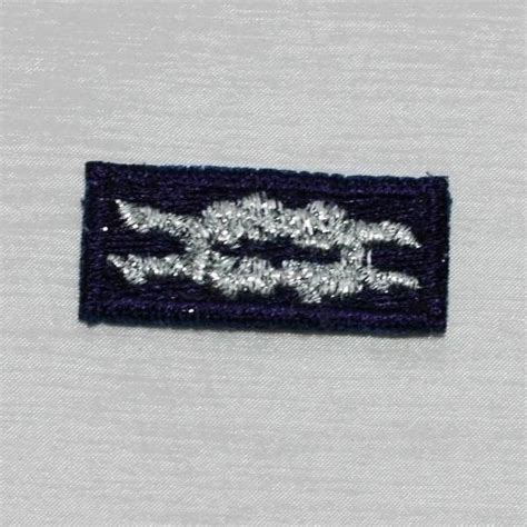 Boy Scout Bsa Purple Silver Award Insignia Square Knot Shirt Patch