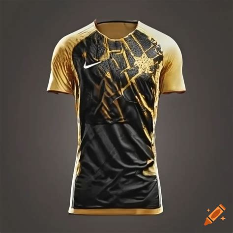 Black And Gold Soccer Jersey On Craiyon