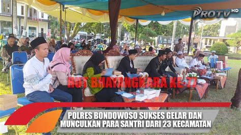 Polres Bondowoso Gelar Lomba Mtq Dan Hadrah Dalam Rangka Hut