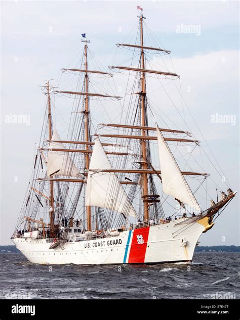 The Coast Guard Cutter Eagle Sails In Baltimore S Inner Harbor To