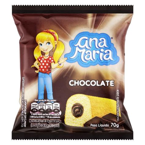 Bolo Baunilha Recheio Chocolate Ana Maria Pacote G Wc Compras