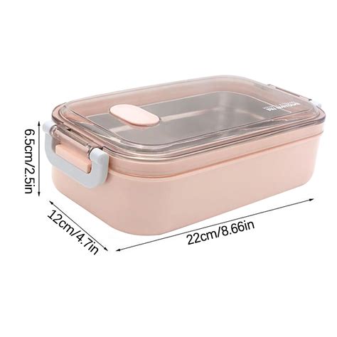 DGOO Microwave Lunch Box Japanese Wood Bento Box 2 Layer Container